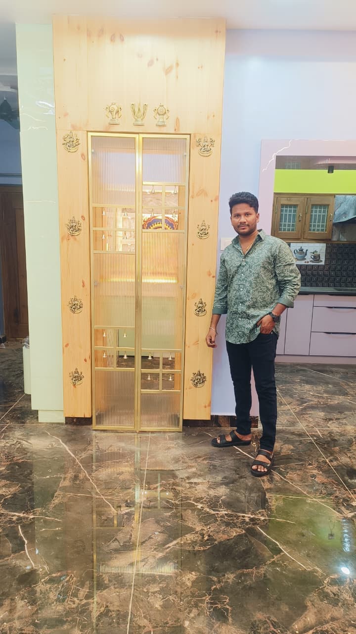 SV-Interiors pooja unit design project