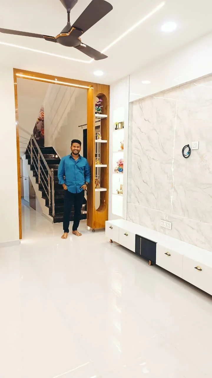 SV-Interiors tv unit design project